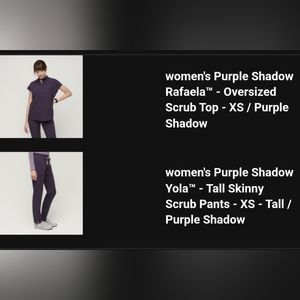 Figs women's purple shadow Rafaela Top